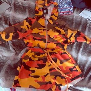 Orange Camo Set
